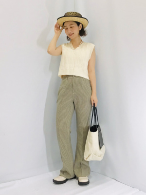 GU公式 | コットンブレンドコンパクトベストYT+E