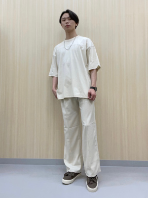 まりく GU公式 | フットボールワイドフィットT(5分袖)(ステッチ)