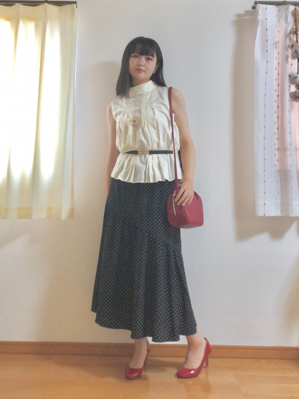 GU レザー風スカート　140cm