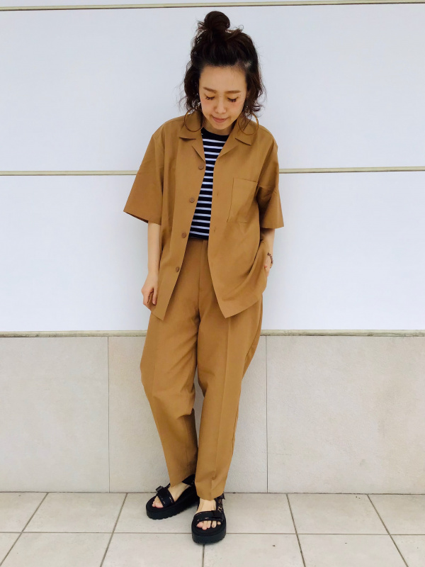 ドライワイドテーパードイージーアンクルパンツ(セットアップ