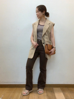 GU公式 | タンクトップ(ボーダー)