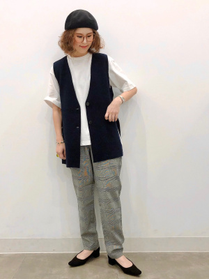 ☺︎︎︎︎さん専用 GU公式 | イージーアンクルパンツ(チェック)