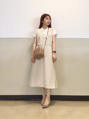 35*50客間装飾画7 GU公式 | ボウタイブラウス(半袖)
