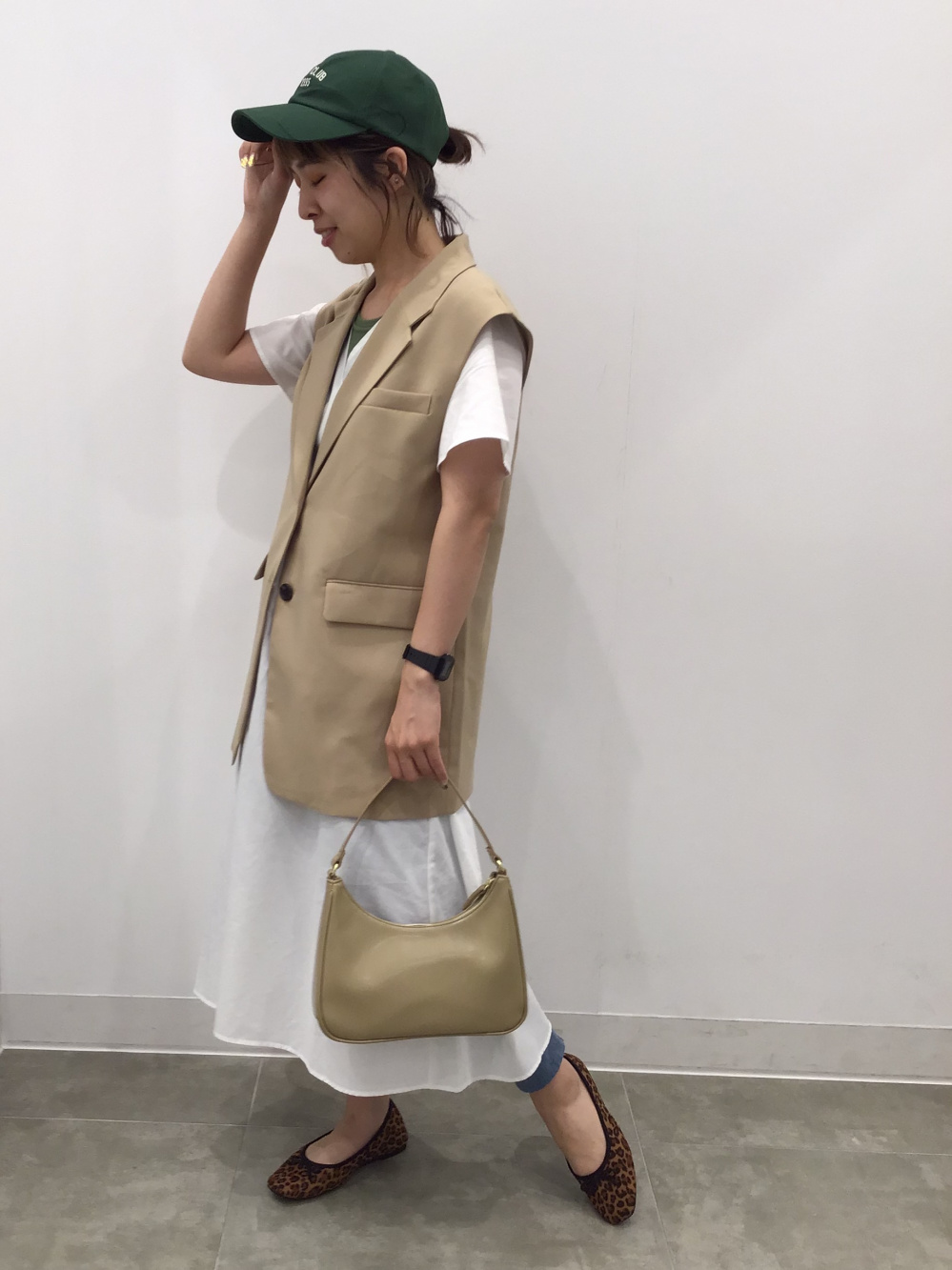 カシュクールワンピース(半袖)Z+E、ボックスミニショルダー