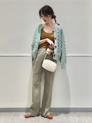 GU公式 | チェックセンタープレスフレアパンツRS+E(セットアップ
