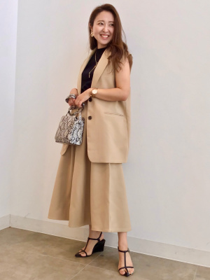 GU公式 | ミニハイネックセーター(ノースリーブ)Z(アンサンブル可能)