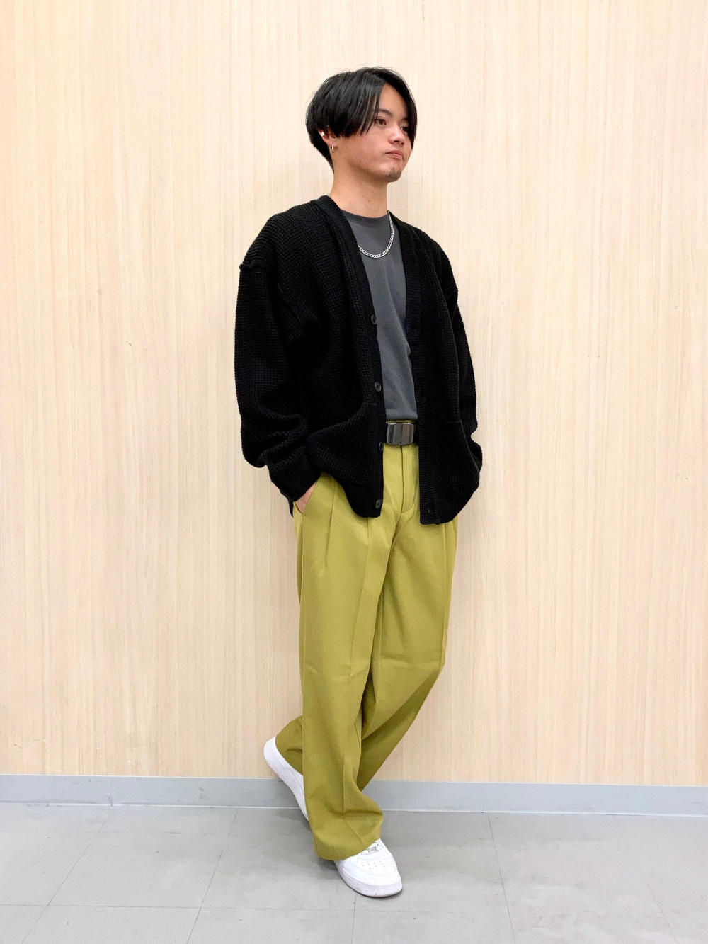 タックリラックスフィットカーディガン(長袖)、ソフトコットンクルー 
