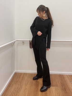 GU公式 | サイドスリットニットチュニック(長袖)RS+E