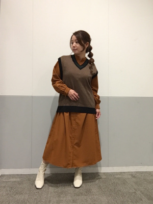 GU公式 | ウォッシャブルリラックスフィットチルデンニットベスト