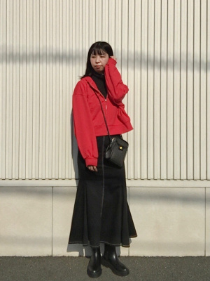 hanatemariです　⭐︎2点おまとめ⭐︎ GU公式 | ステッチマーメイドロングスカートQB