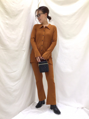 みち専用 GU公式 | ポロニットロングカーディガン(長袖)RS+E