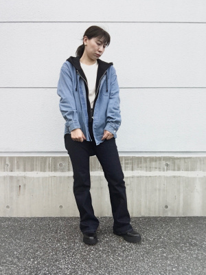 GU公式 | デニムオーバーサイズシャツ(長袖)