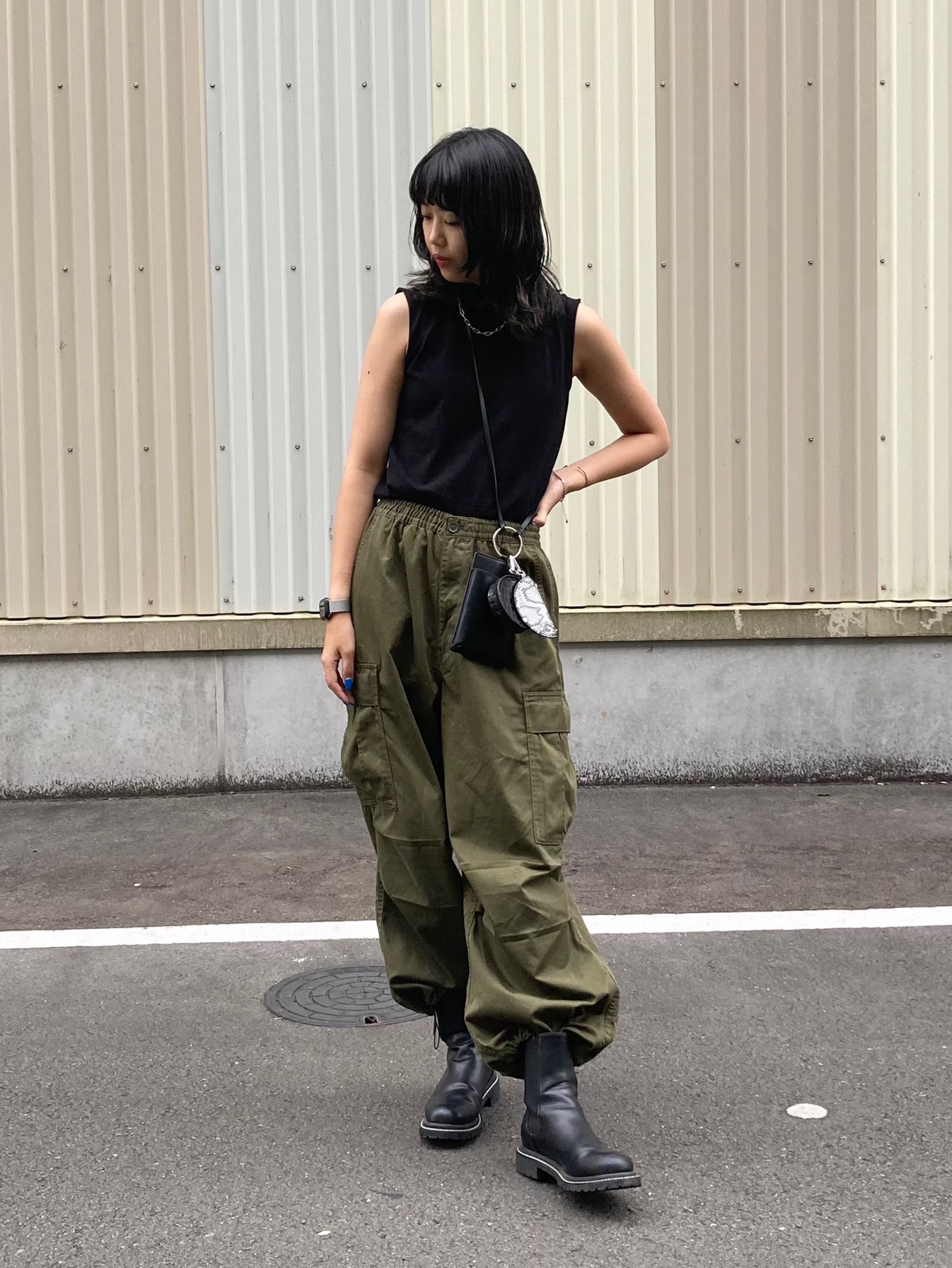 ファッションの GU ジーユー デニムスーパーワイドカーゴパンツ XL GU ジーユー スーパーワイドカーゴパンツ