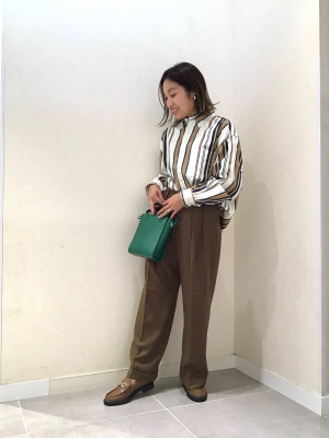 GU公式 | ツイルオーバーサイズシャツ(長袖)(ストライプ)
