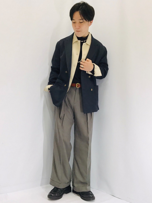 しゅん様　S(フル) リアルレザービットローファー+X（メンズ）の着用コーディネート