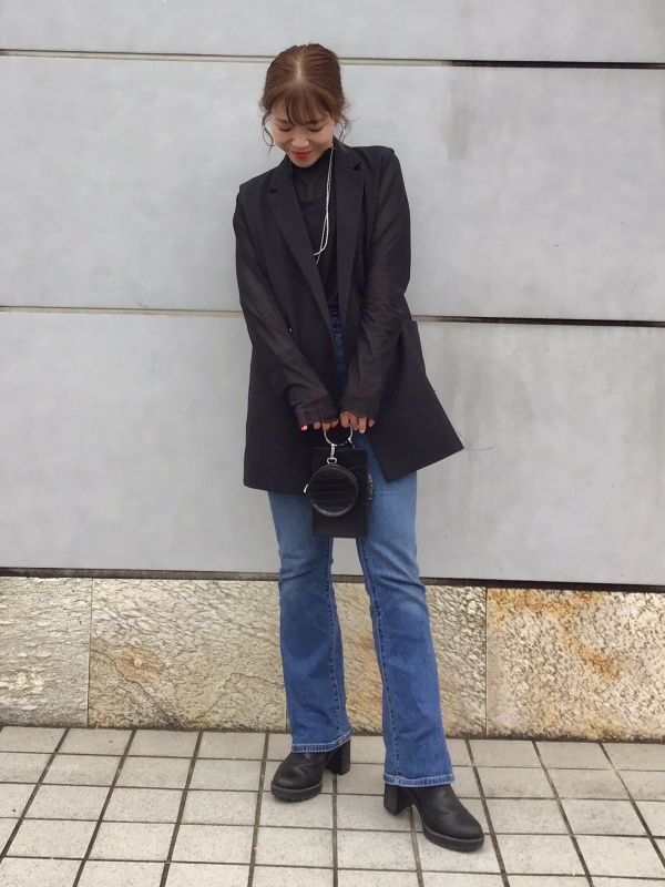 オーバーサイズテーラードベスト（レディース）の着用コーディネート