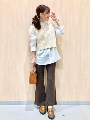 GU公式 | コットンブレンドコンパクトベストYT+E