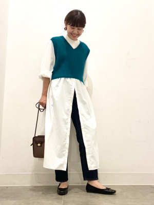 GU公式 | コットンブレンドコンパクトベストYT+E