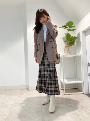 まち商品です GU公式 | ダブルブレストテーラードジャケット+E(セットアップ可能)