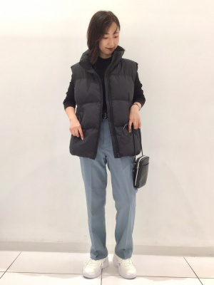 GU公式 | センタープレスストレートパンツ+EC(丈長め78.0cm)