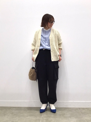 GU公式 | リラックスフィットバンドカラーシャツ(クレリック)SW+E