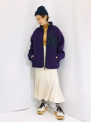 ぱらどっくす④ GU サテンラッフルフレアミディスカート Z+E 343054｜Yahoo!フリマ（旧