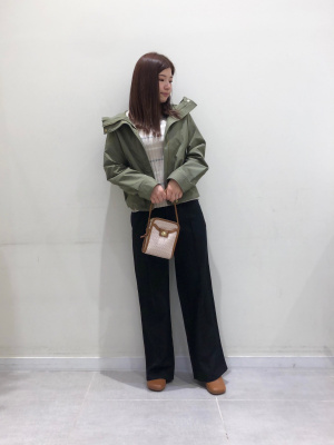 てぷぷ　0118 GU公式 | リブフレアスリーブセーター(長袖)Q