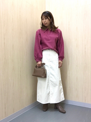 XXL サイズ✨GUオンライン限定サイズ❤️ コーデュロイAラインロングスカート GU公式 | コーデュロイAラインロングスカート+E(2023年冬アイテム)