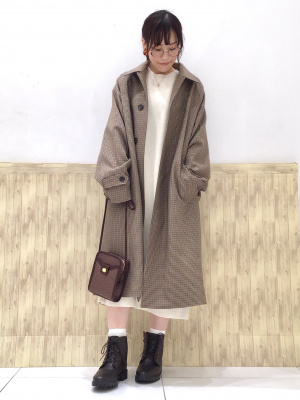 TPちゃむ GU公式 | クルーネックニットワンピース(長袖)