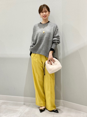 GU公式 | ミニケーブルクロップドセーター(長袖)