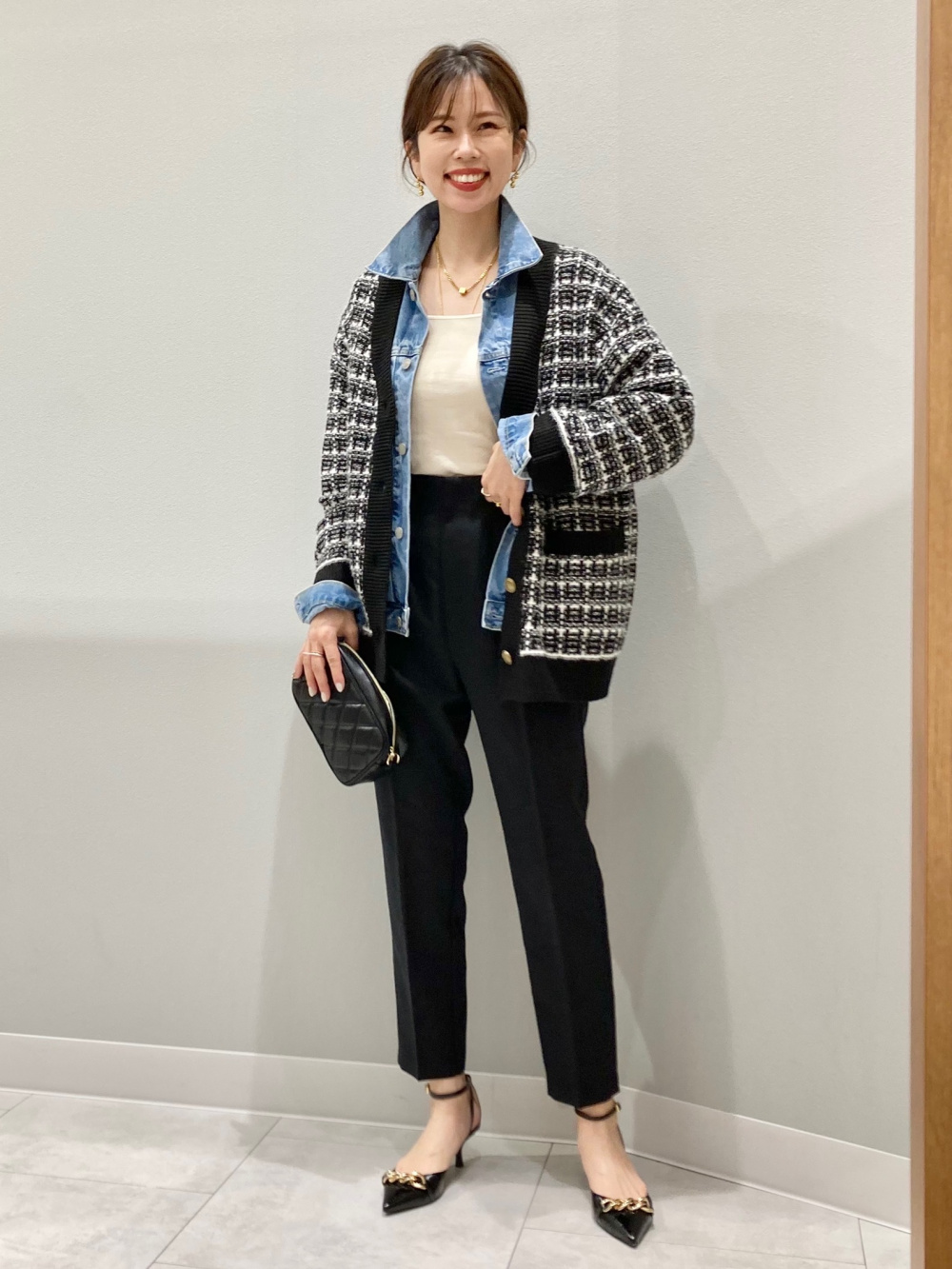 UZUIRO カーディガン　ジャケット　ネイビー デニムニット UZUIRO カーディガン ジャケット ネイビー デニムニット デニム