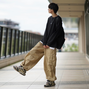 Gu公式 スーパーワイドカーゴパンツ ファッション通販サイト