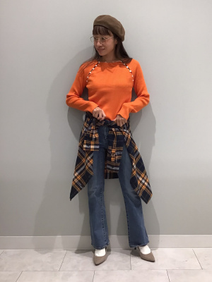 GU公式 | ボタンデザインセーター(長袖)YT+E