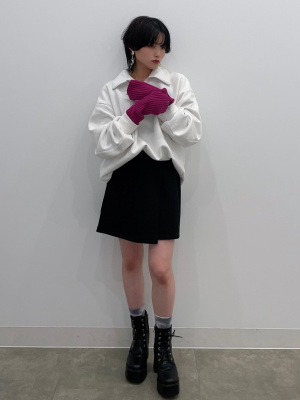 GU公式 | オーバーサイズハーフジップスウェットプルオーバー(長袖)