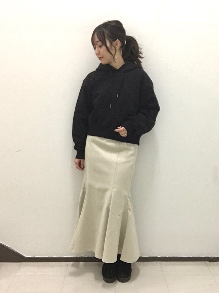 クロップドスウェットパーカ(長袖)(セットアップ可能