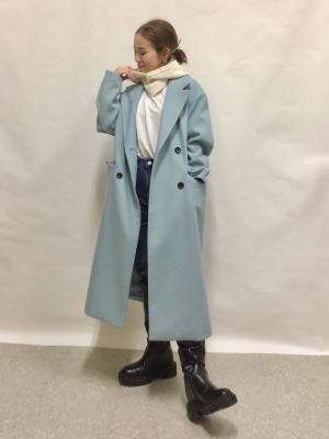 GU公式 | ニットメルトンテーラードコート