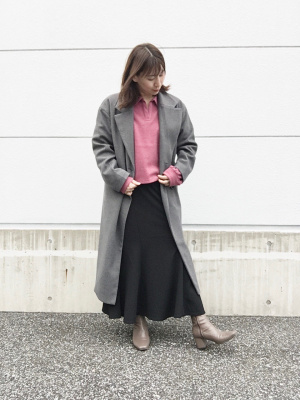 まっちゃんリクエスト商品 GU公式 | ブラッシュドリブビッグカラープルオーバー(長袖