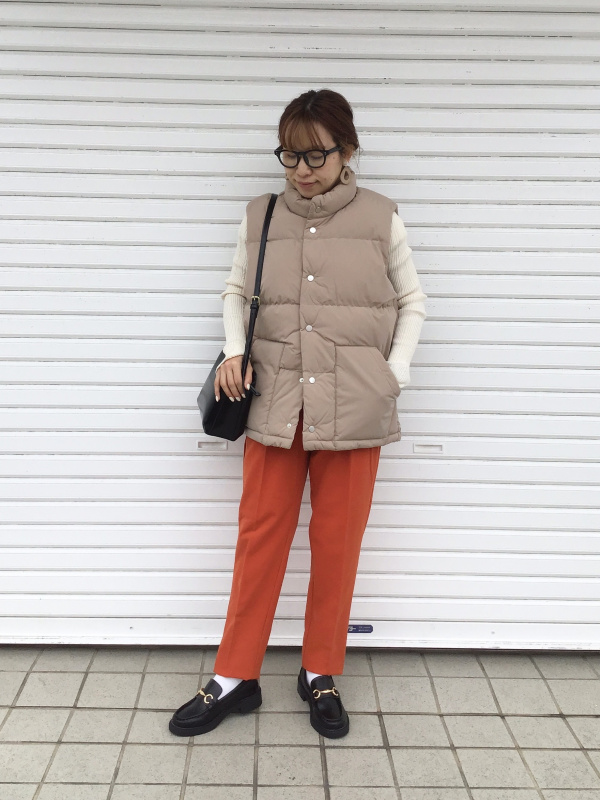 即納♡配色クルーカーデアンサンブル　レッド　赤　JUSGULITTY 公式スタイリング | ジーユー