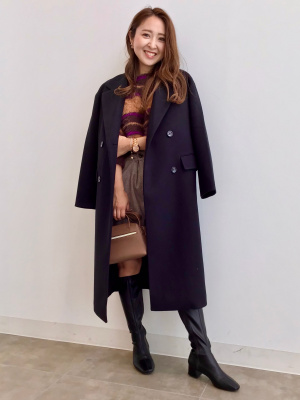 GU公式 | ニットメルトンテーラードコート