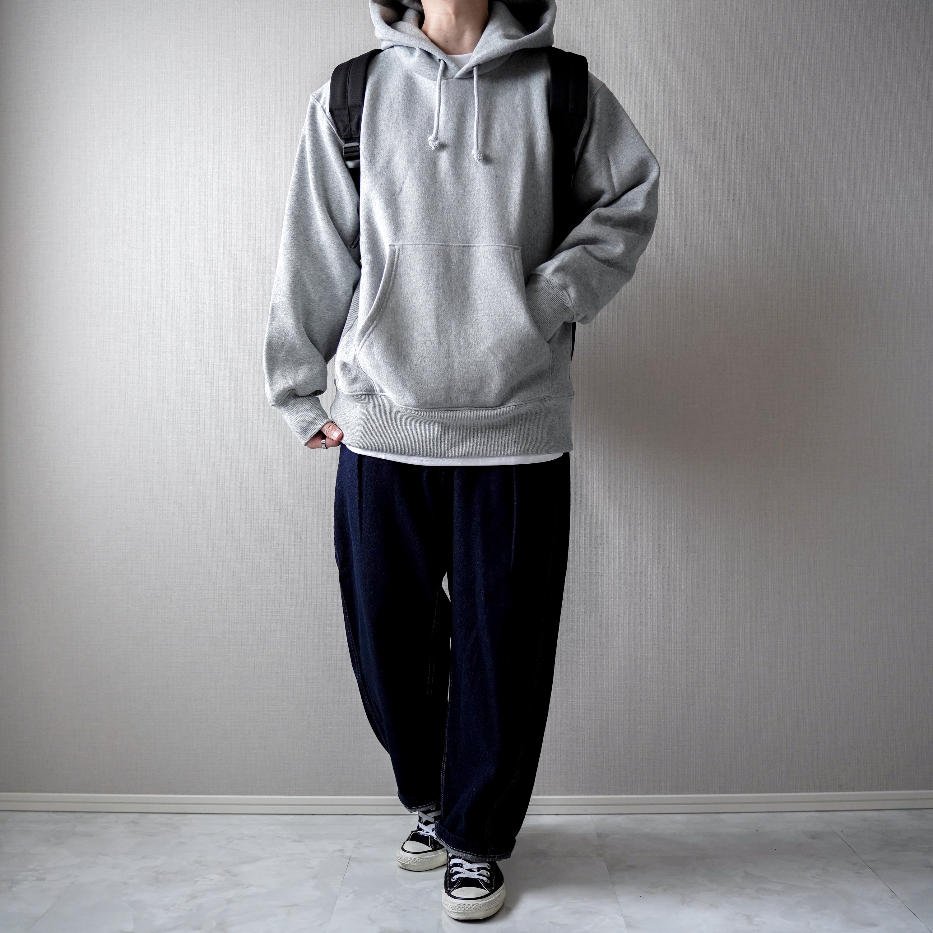 【XL】ヘビーウェイトビッグスウェットパーカ【07 GRAY】 GU公式 | ヘビーウェイトビッグスウェットパーカ(長袖)