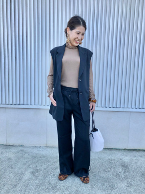 ☆ほのページです☆ GU公式 | オーバーサイズテーラードベスト