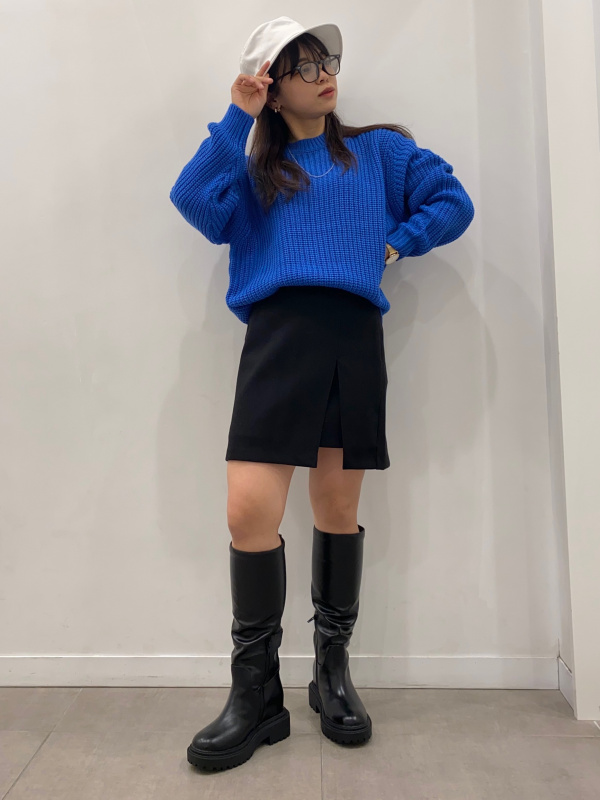 スリットミニスカート」のレディースのコーディネート一覧 | ジーユー 