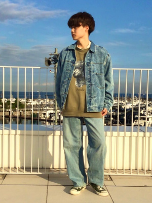 GU公式 | デニムジャケット(セットアップ可能)