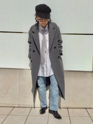 GU公式 | ブロードリラックスフィットシャツ(長袖)