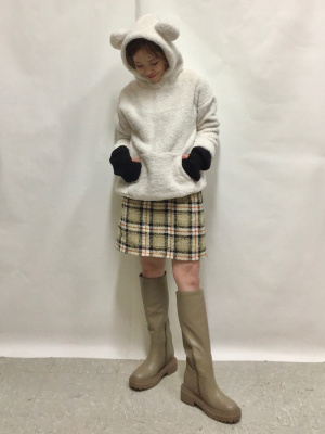 GU公式 | マシュマロフィールラウンジセット(ベア)(長袖&ロング