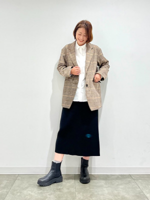 ルオシー しまむら GU 無地 チェック柄 テーラードジャケット 大きいサイズ ルオシー しまむら GU 無地 チェック柄 テーラードジャケット