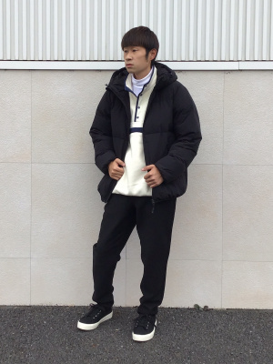 【美品】G/FORE ナイロンジャケット GU公式 | マイクロフリーススナップビッグプルオーバー(長袖)