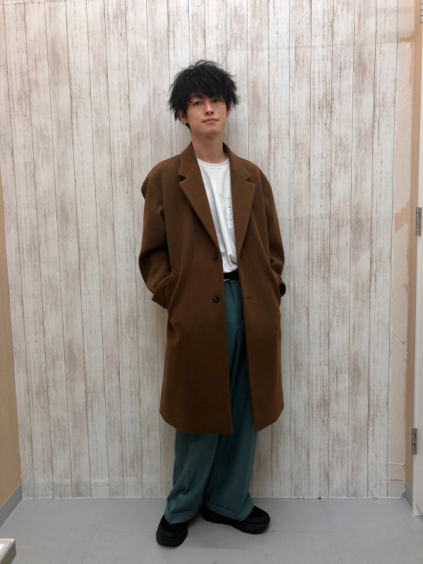 ニットメルトンチェスターコート（メンズ）の着用コーディネート一覧