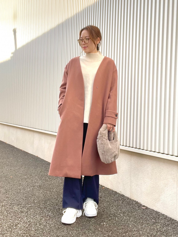 カットソーカラーフレアスラックス(丈標準67.0～71.0cm