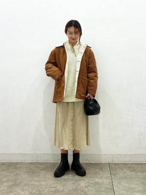 おでさま GU公式 | ドットプリントワンピース(長袖)Z+E